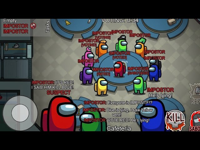 Among us live gameplay all is imposter backdrop