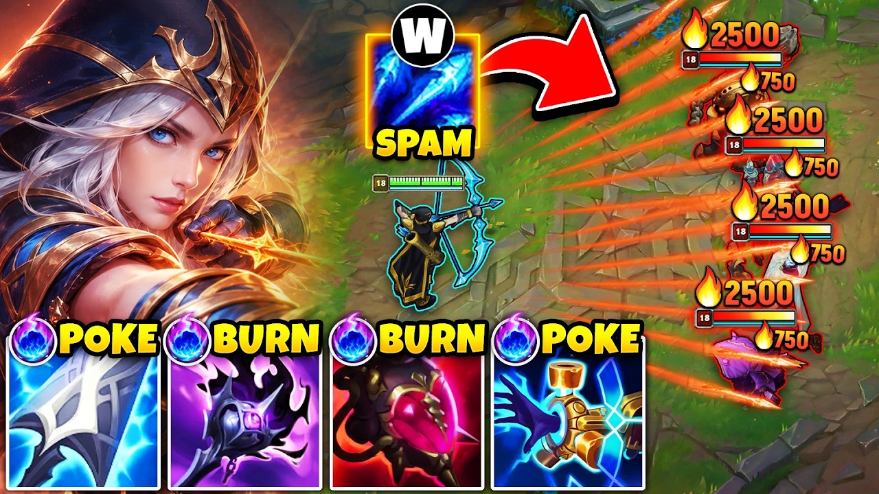 The #1 Most ANNOYING build in League of Legends... (SPAM BURNING ARROWS) background