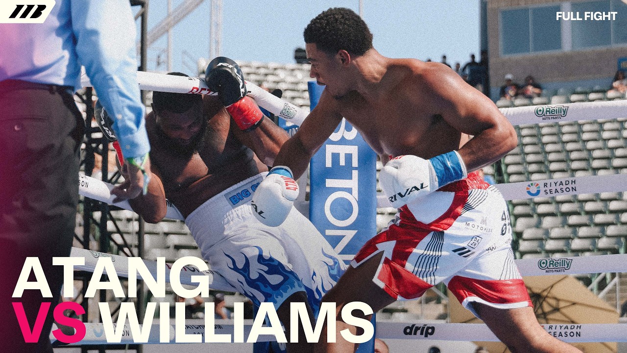Teenage heavyweight Leo Atang scores another huge KO | Matchroom Boxing background