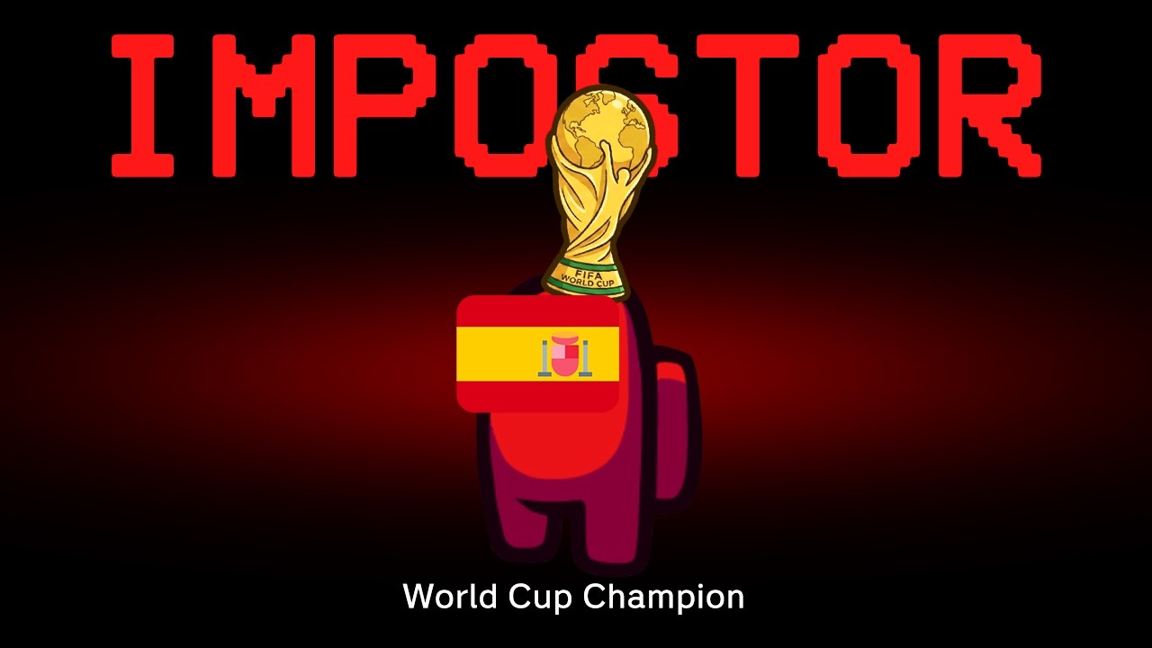 Among Us but the World Cup Champion is the Impostor backdrop