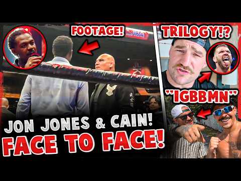 Jon Jones FACE TO FACE w/ Cain Velasquez! Strickland vs DDP 3!? FAN TROLLS Dustin over ARREST! background