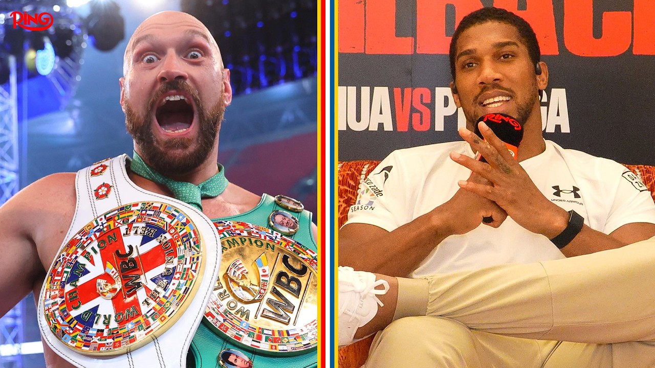 “GET TYSON FURY IN THE RING!” Anthony Joshua EXCLUSIVE Interview, Reveals Mariusz Wach Sparring backdrop
