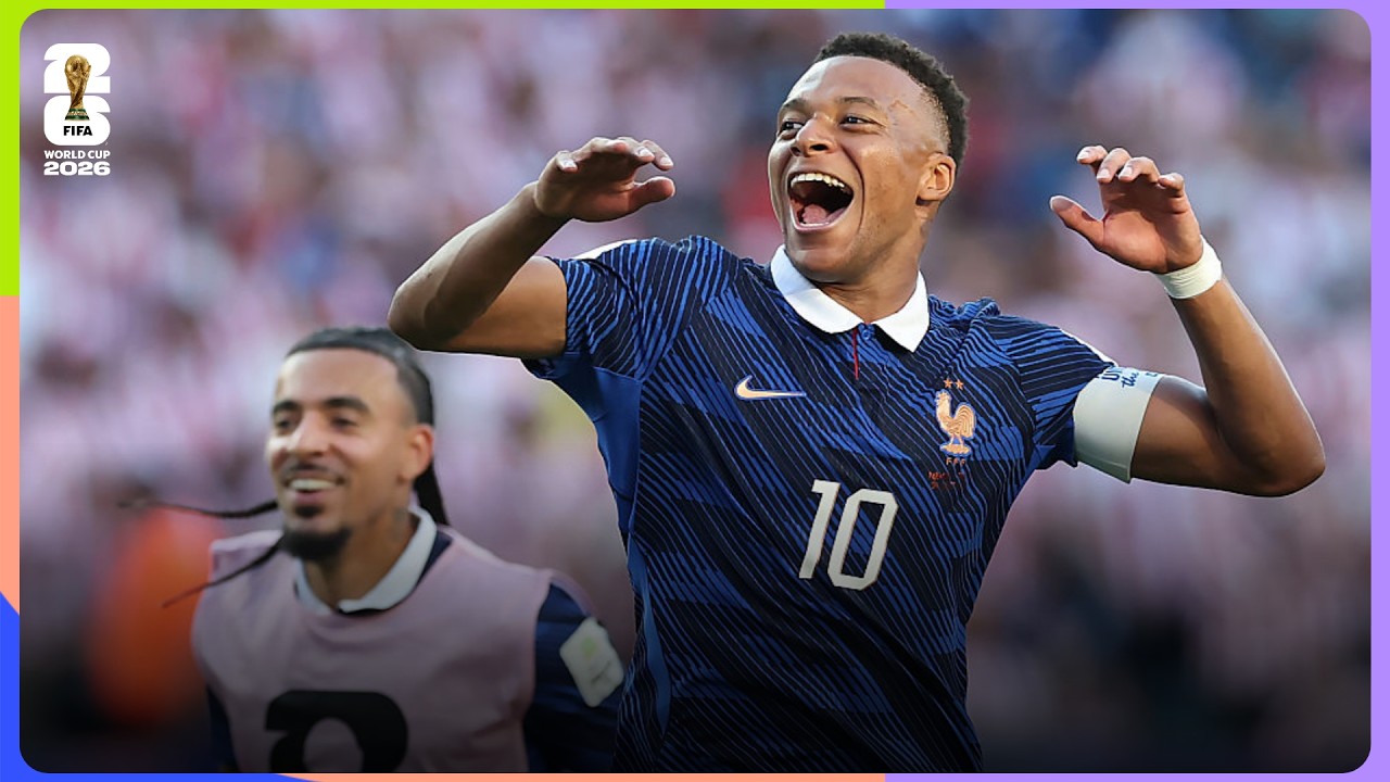 Every Kylian Mbappe Goal For France | FIFA World Cup 2026™ background