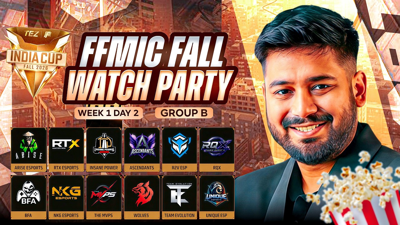 ๐TEZ FFMIC 2026 Fall | Play-Ins Day 2 | Group B๐ #freefire #nonstopgaming freefirelive background