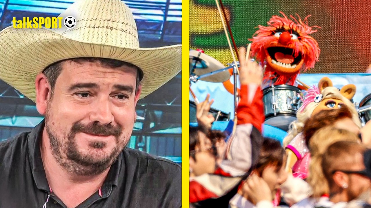 "IRONIC!" Alex Crook RIPS INTO the FIFA World Cup Final Half-Time show featuring The Muppets! backdrop