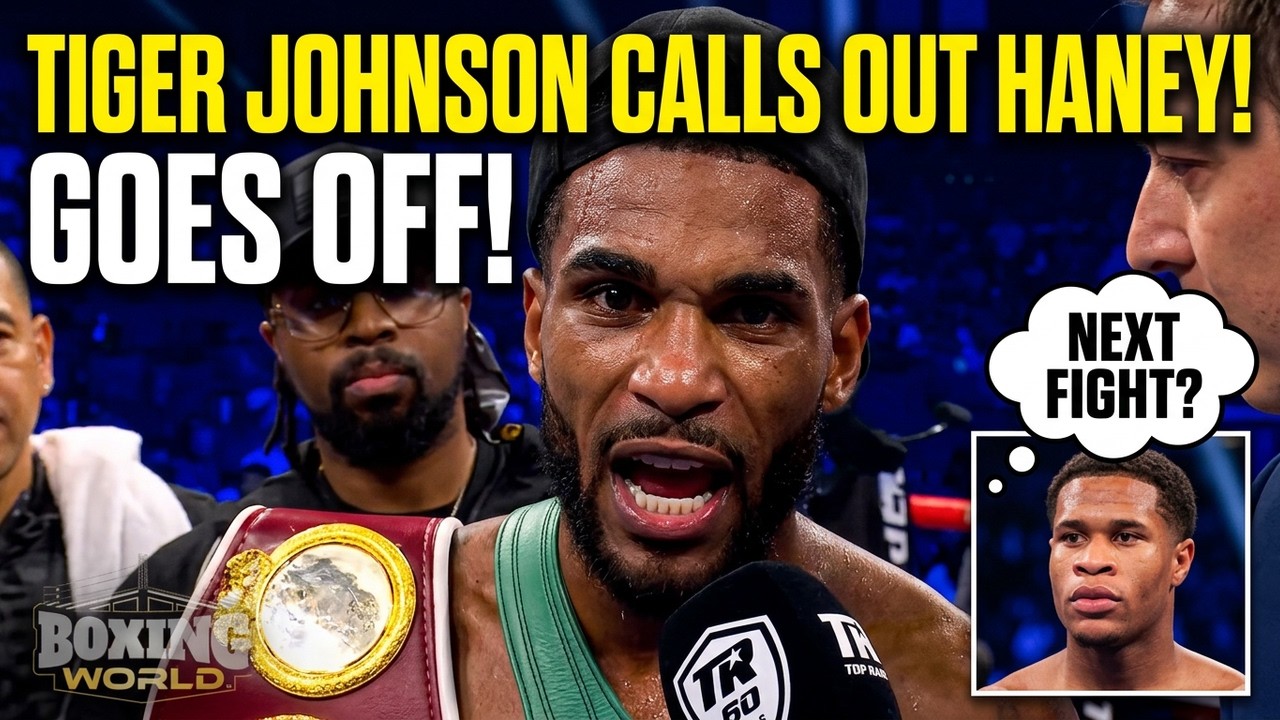 Tiger Johnson GOES OFF on Devin Haney + Keyshawn Davis fight | Boxing World