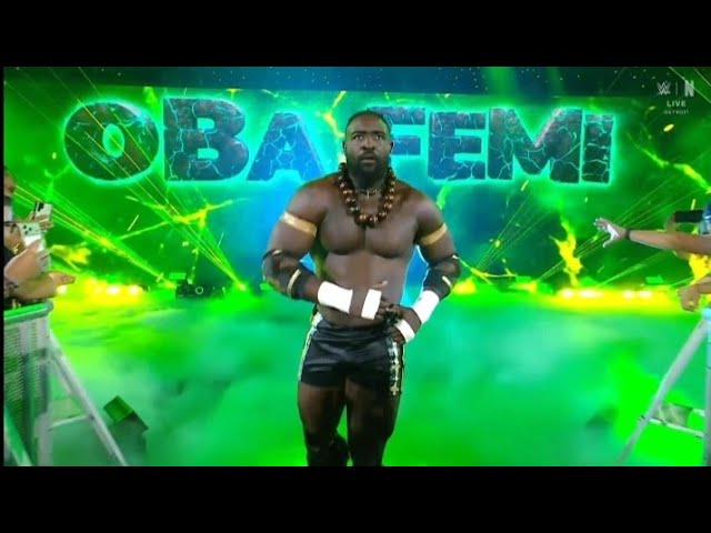 OBA Femi Entrance _WWE RAW 20 JULY 2026 background