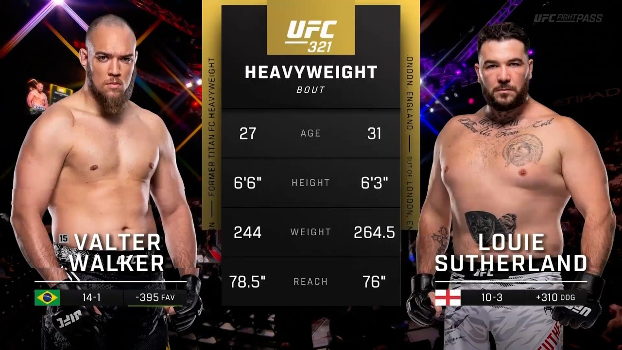 Valter Walker x Louie Sutherland | LUTA COMPLETA | UFC Oklahoma City background