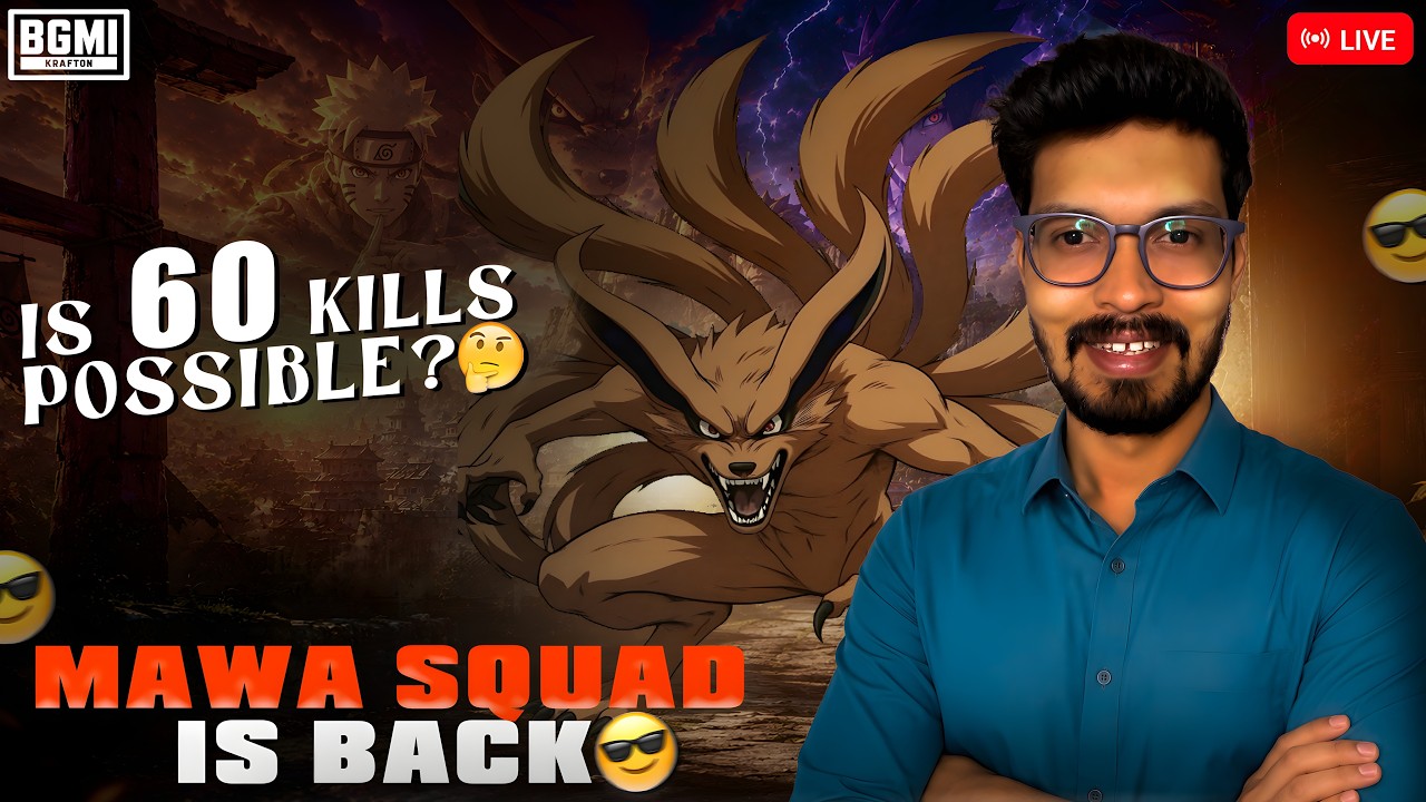 🔴Live 60 Kills Possible?🤔 in BGMI 4.5 Update | PUBG Mobile Live Stream | Challenges Accepted backdrop