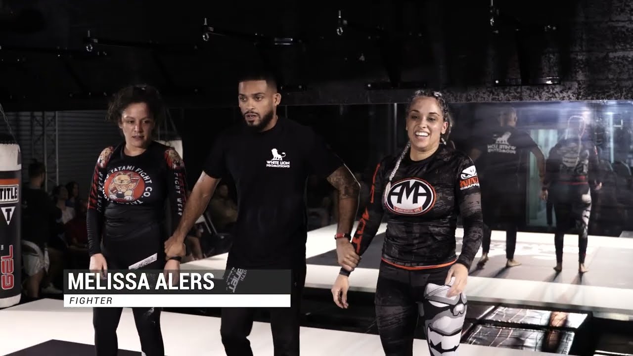 Submission of the night! Women Jiujitsu! WLP2 Melissa Alers VS Elaine A. background