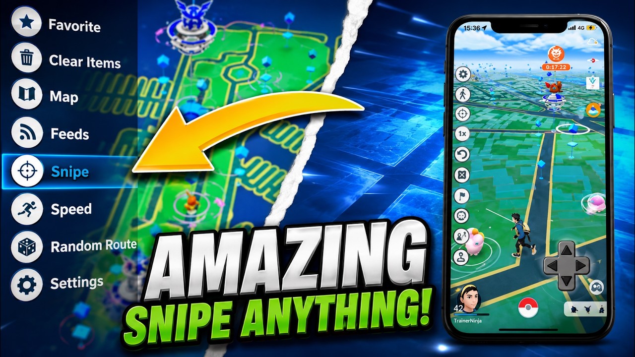 Pokemon Go Hack - Pokemon Go Spoofing With Joystick GPS Teleport (iOS Android) backdrop