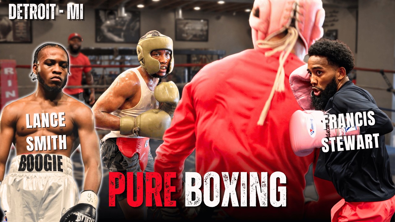 SHARP! PRO Boxer Lance Smith Spars With Olympic Trialist Francis Stewart! background