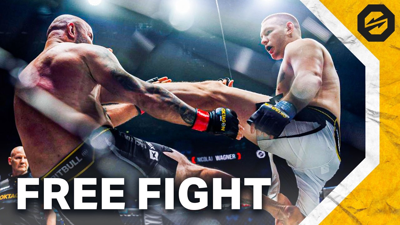 Heavy strikes! 💥 WAGNER vs. ROSS | FREE FIGHT | OKTAGON 91 background