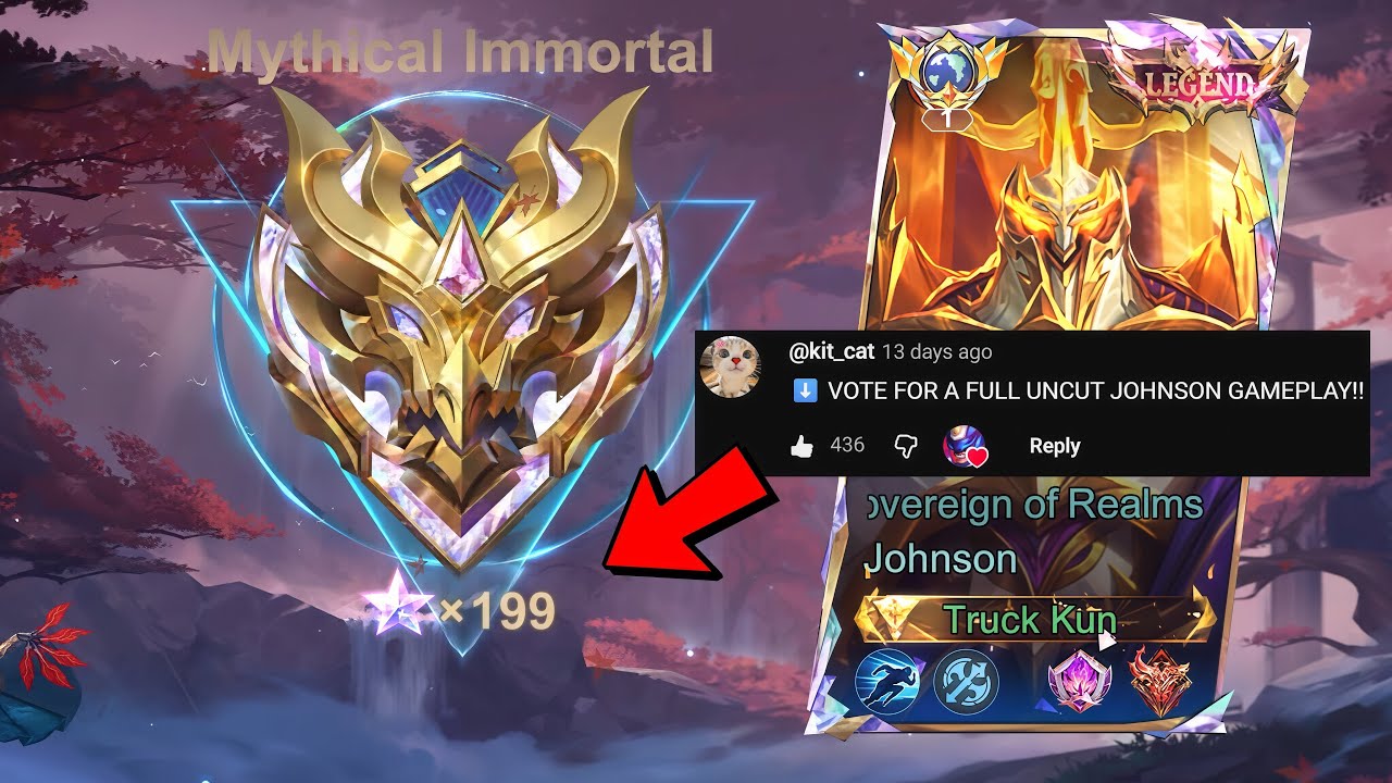 NO CUT FULL GAMEPLAY!! TOP 1 GLOBAL JOHNSON IN SOLO QUE!! background