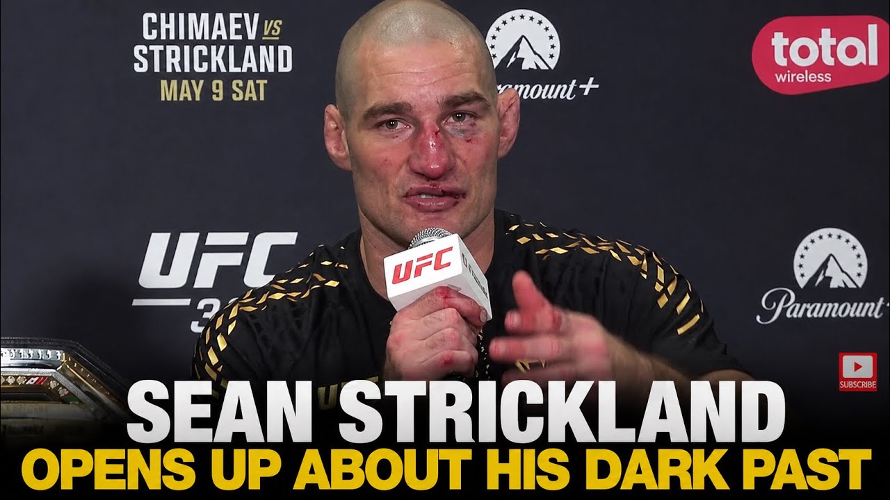 Sean Strickland Gets Emotional: 'I Was Kicked Out of School for a Hate Crime' ЁЯШ│ЁЯСА background