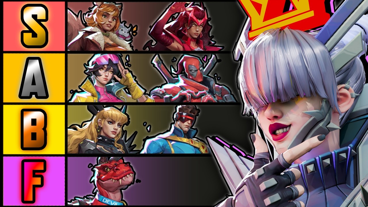 MY OFFICIAL MARVEL RIVALS SEASON 9 TIERLIST!!! backdrop