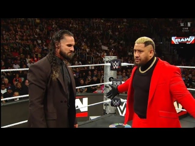Seth Rollins & Solo Sikoa segment _ WWE RAW 20 JULY 2026 background