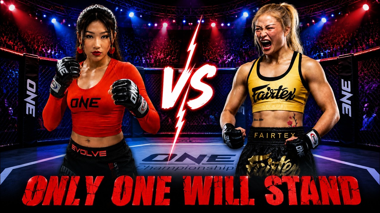 Two MMA Queens ONE World Title - Angela Lee vs Stamp Fairtex background