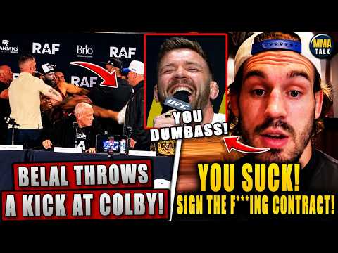 Belal Muhammad ATTACKS Colby Covington at RAF Press Conference, MMA Community REACTS to DDP's Win backdrop