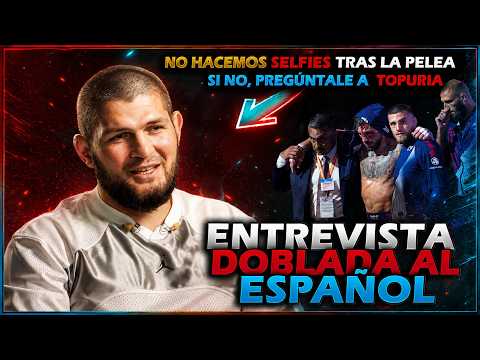 Khabib Nurmagomedov NUEVA ENTREVISTA !!. MMA, entrenamiento, futbol, UFC, etc background