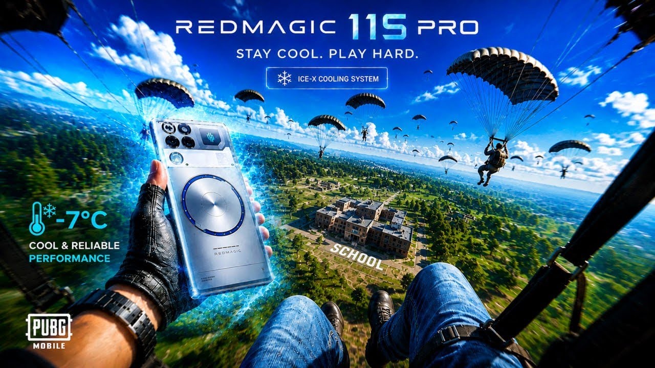 THIS PHONE NEVER GETS HOT... ЁЯе╢ REDMAGIC 11S PRO PUBG GAMEPLAY ЁЯФе backdrop