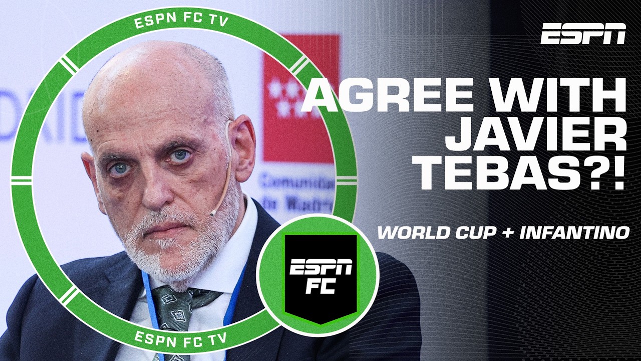 Javier Tebas SOUNDED OFF on World Cup expansion, Infantino's future & hydration breaks π£οΈ | ESPN FC background