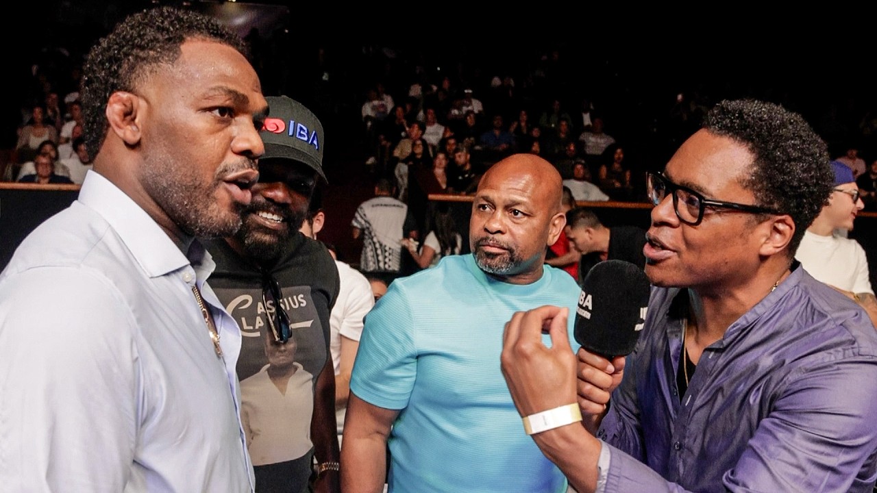 MMA LEGEND Jon Jones SIZES UP Derek Chisora for a fight backdrop
