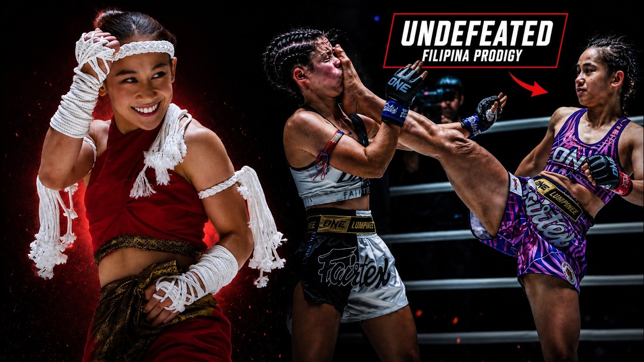 Don’t Let Her Smile Fool You 😳 Filipina Phenom Islay Erika Bomogao | Muay Thai Full Fights background