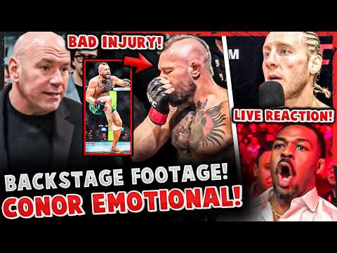 Conor McGregor EMOTIONAL BACKSTAGE FOOTAGE after TKO LOSS to Max Holloway! *SEVERE INJURY!* UFC 329 backdrop