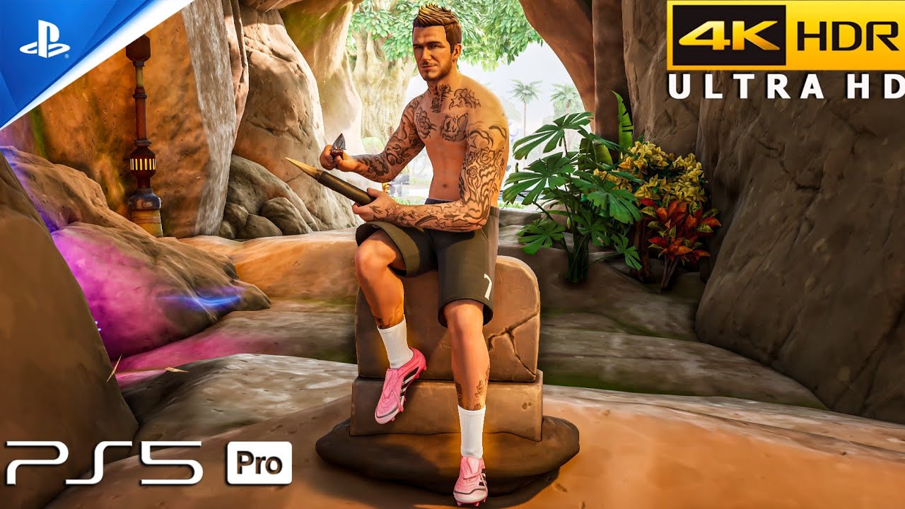 Fortnite (PS5 Pro) 4K 120FPS HDR Gameplay | Skin David Beckham backdrop