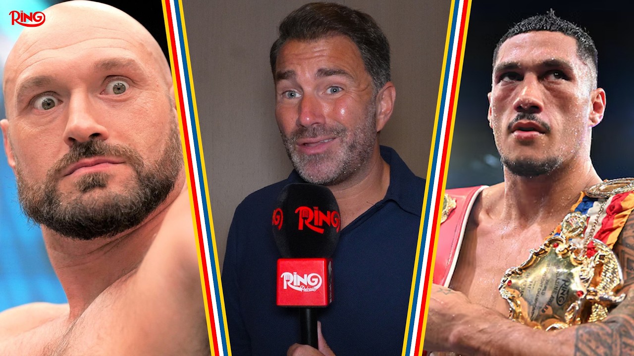Eddie Hearn HITS BACK At Tyson Fury Doubts on Anthony Joshua Fight, RESPONDS To Jai Opetaia Lawsuit background