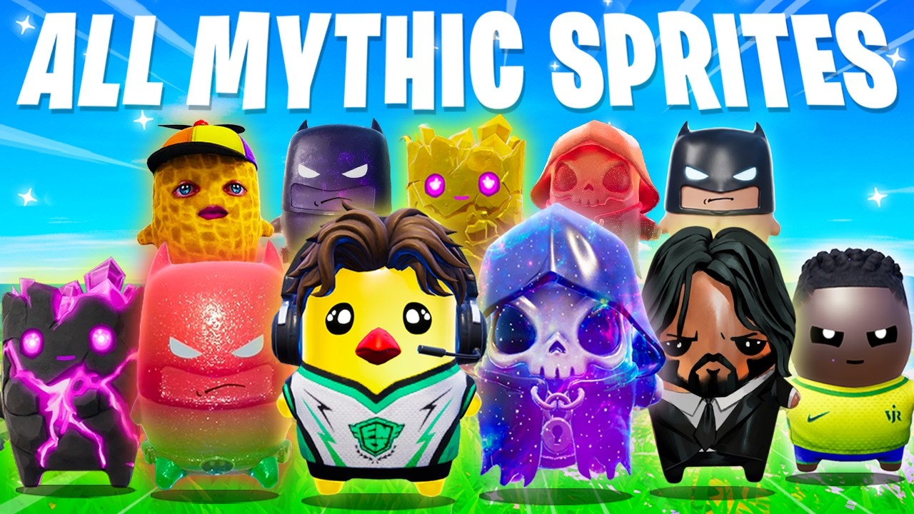 We Raced For MYTHIC SPRITES in Fortnite backdrop