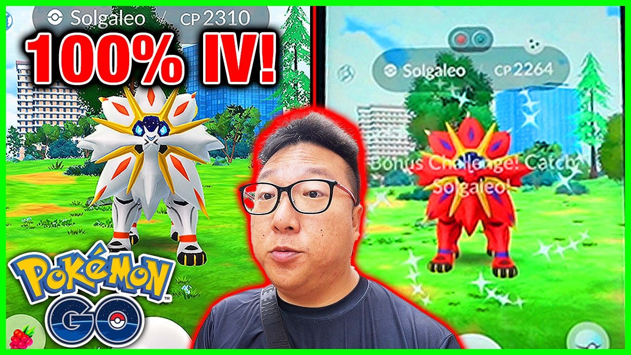 15 Solgaleo Raids in 1 Hour With New Shiny & HUNDO! backdrop