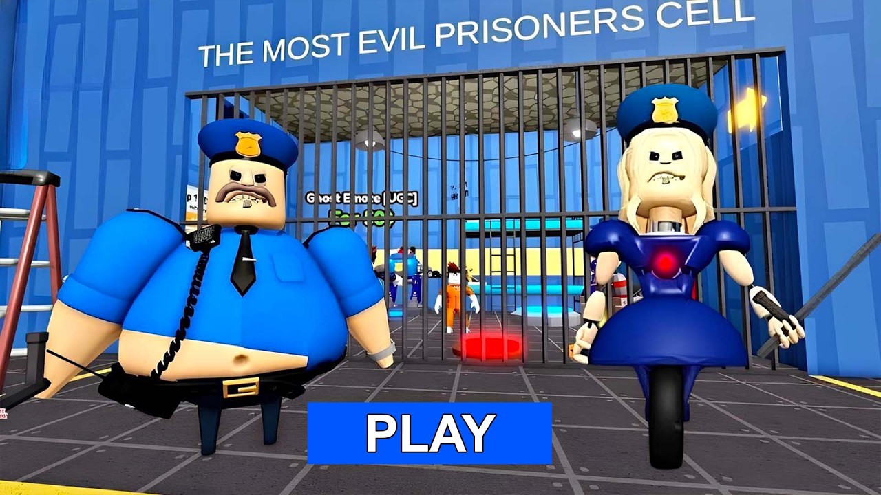 FREE ITEMS! POLICE BOY 2 PLAYER ESCAPE PRISON! (OBBY) Roblox Update Full Gameplay #roblox backdrop