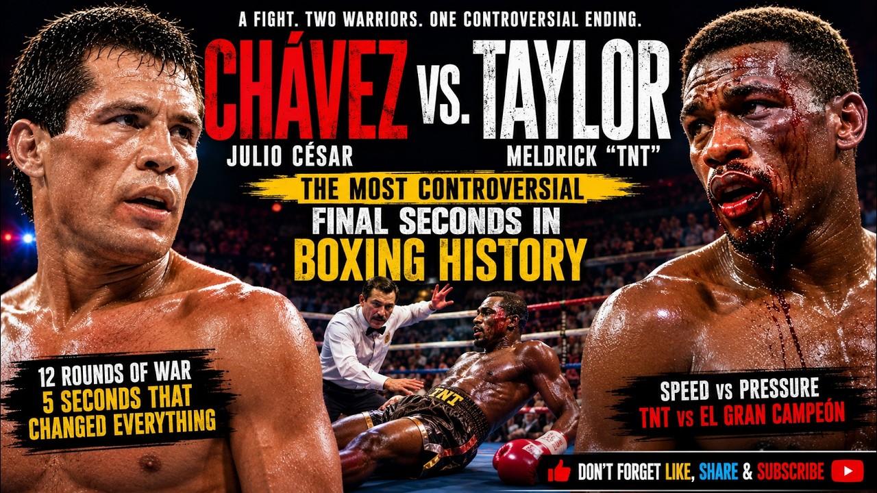 Julio César Chávez vs Meldrick Taylor | The Most Heartbreaking Final Seconds in Boxing History background
