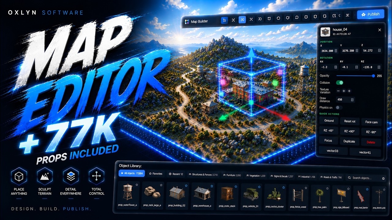FiveM Script | MAP EDITOR IN-GAME — Build Custom Maps, Props & Much More! ESX/QBCORE/QBOX backdrop