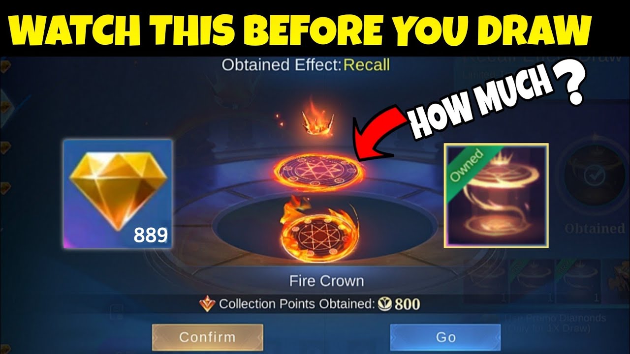 WATCH THIS BEFORE YOU SPEND YOUR DIAMONDS!!FIRE CROWN RECALL EFFECTS 2026 backdrop