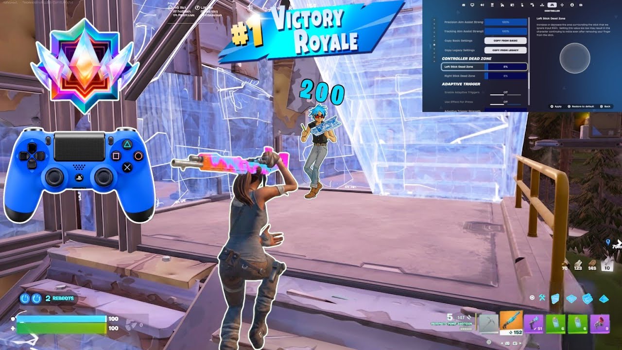 *NEW* Console Peterbot controller settings fortnite | Unreal Reload Ranked PS5 Gameplay backdrop