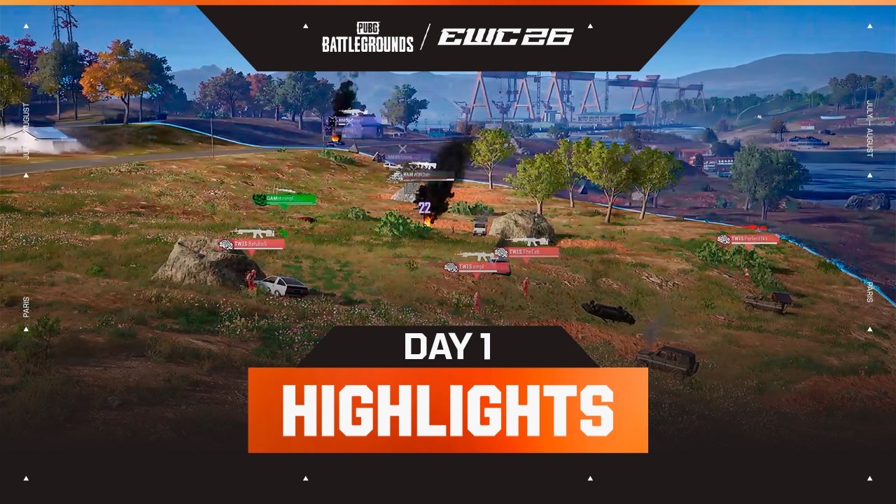PUBG: BATTLEGROUNDS at EWC 26 – Group Stage | Group A vs. Group B | Day 1 - HIGHLIGHTS backdrop