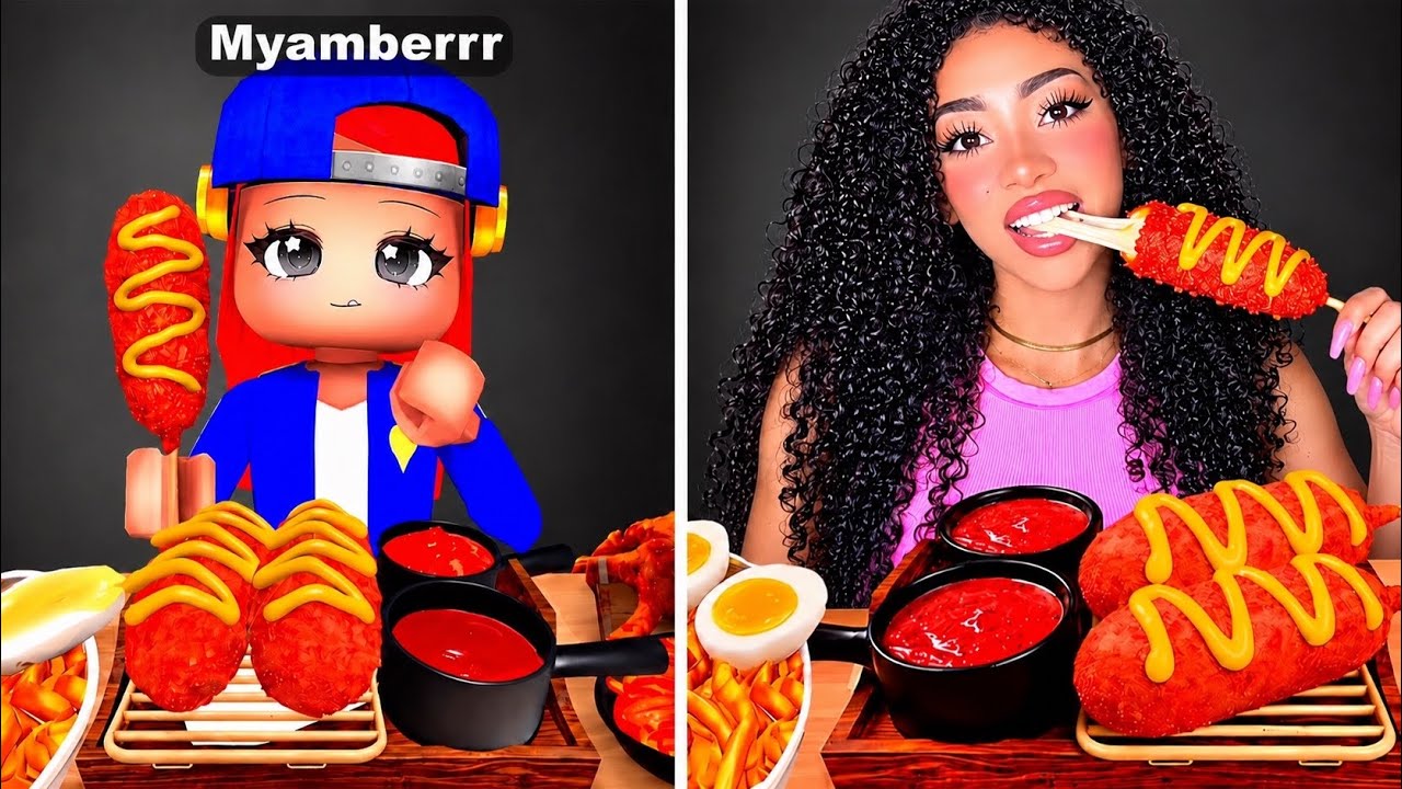 ROBLOX MUKBANG ASMR vs IN REAL LIFE… backdrop