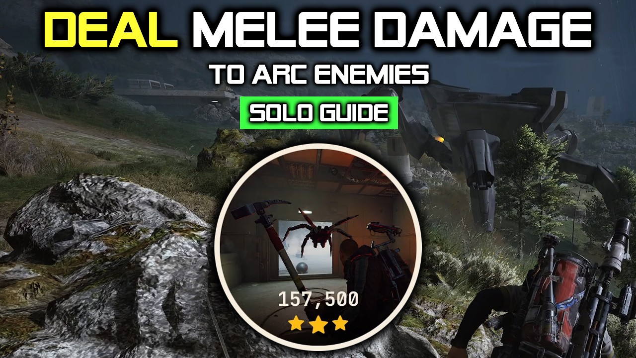 157k+ Solo Deal Melee Damage to ARC Enemies Trials Guide in ARC Raiders background