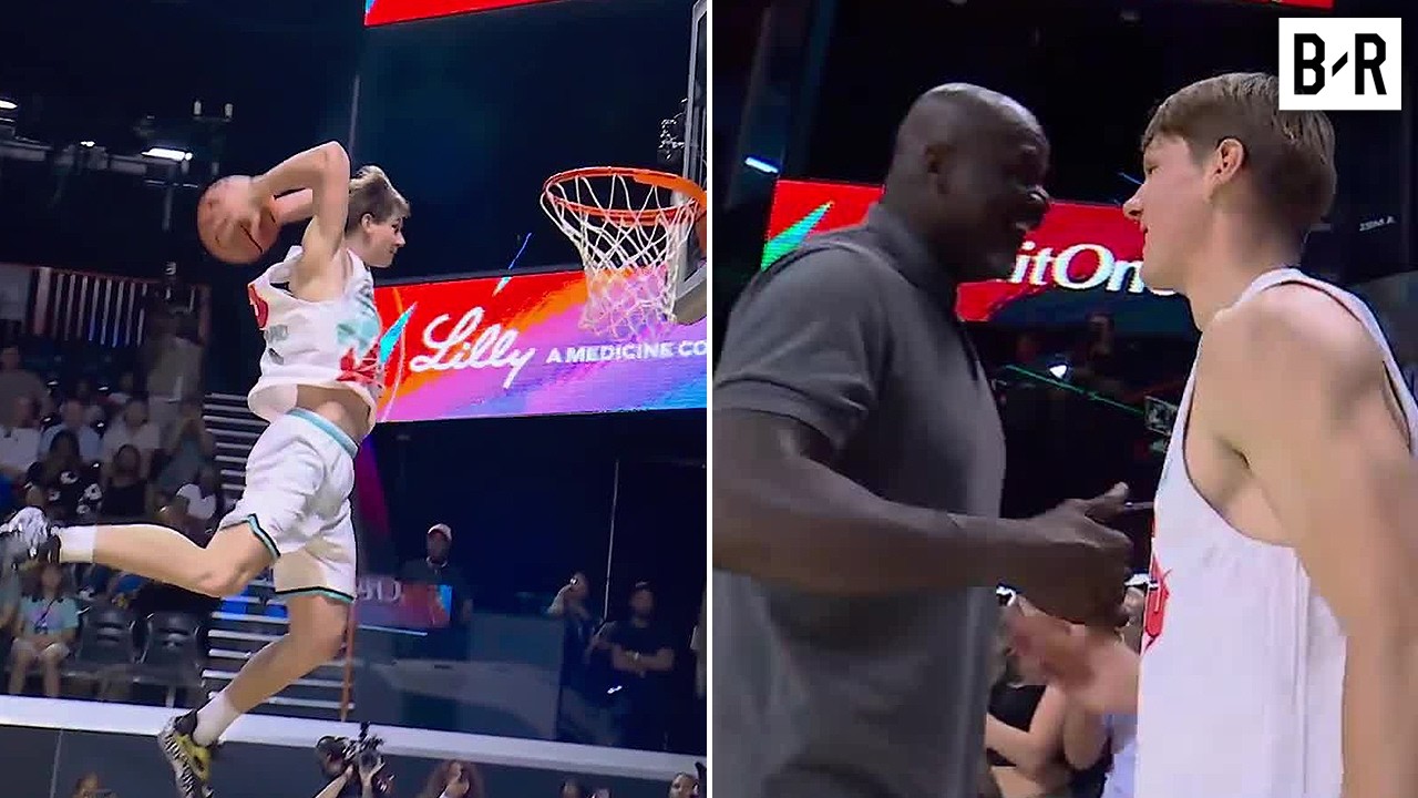 4.0 GPA College Student Impresses Shaq With Crazy 360 Dunk backdrop