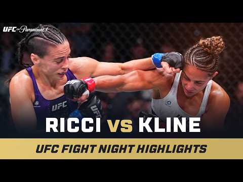 UNANIMOUS DEC 💪 | Tabatha Ricci vs. Fatima Kline | UFC Fight Night Mini Fight Highlights backdrop