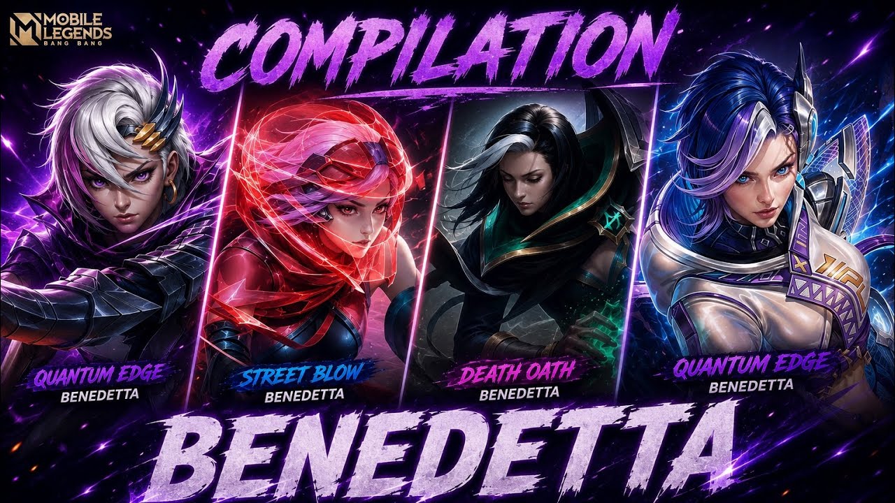 BENEDETTA Gameplay Compilation ⚔️ Best Outplays, Savage & Fast Hand Montage | MLBB backdrop