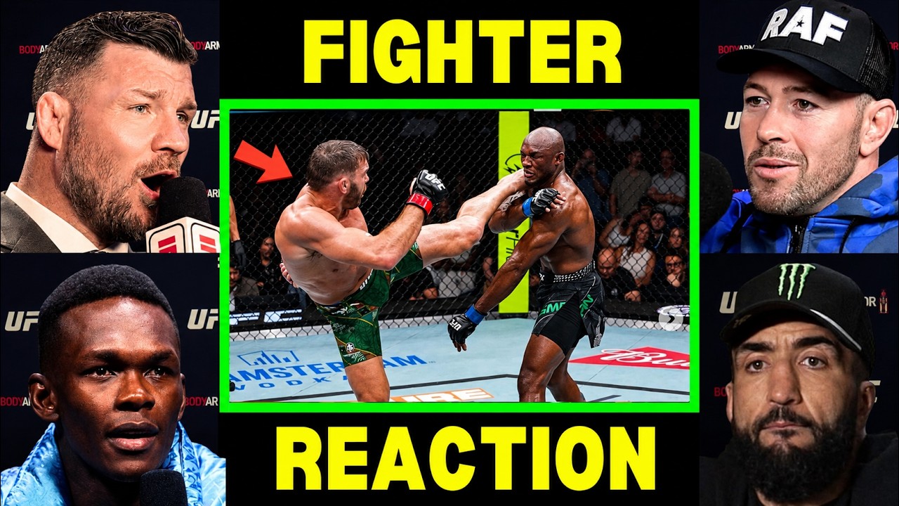 UFC Fighters REACT to Dricus Du Plessis BEATING Kamaru Usman | UFC Oklahoma City background