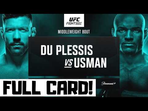 UFC Fight Night Du Plessis vs Usman Predictions & Full Card Breakdown - UFC Oklahoma City Betting background