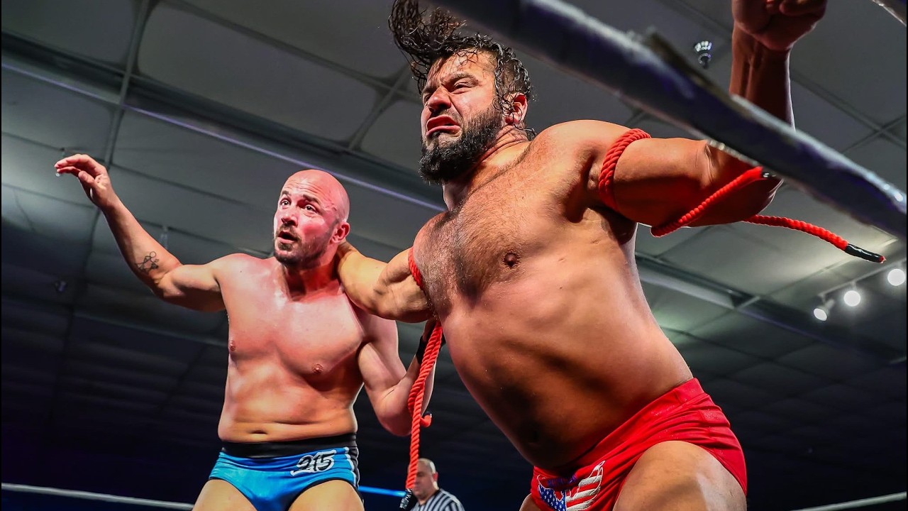 'American Muscle' Alec Odin VS. The MECCA Brian Johnson (MCW) background