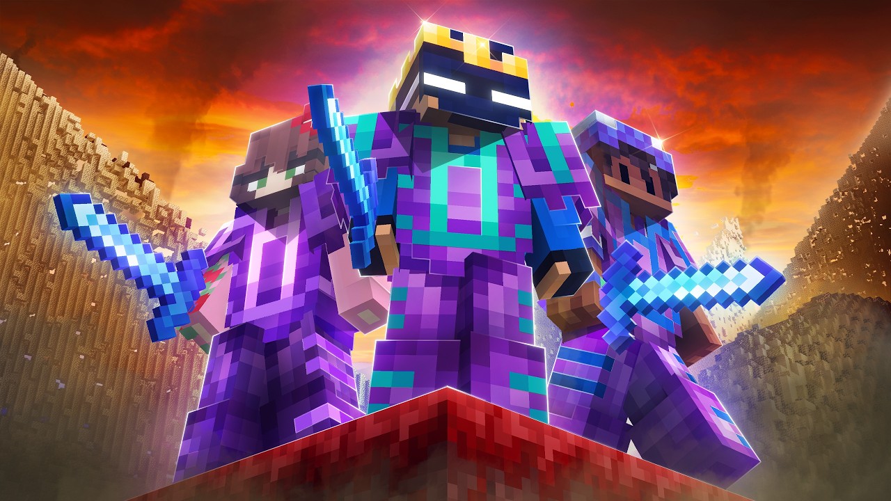 Minecraft's Strongest Team VS Anarchy Server backdrop