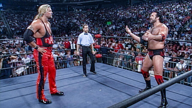FULL MATCH: Sting & Kevin Nash vs. Scott Hall & Giant | WCW Tag Team Title: Nitro, July 20, 1998 backdrop