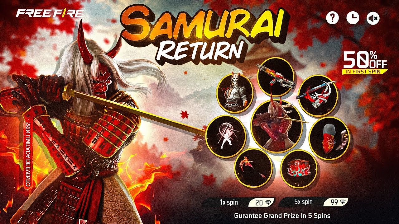 Zombie Samurai Bundle Return🤩🔥 | Lol Emote Return | Upcoming New Events Free Fire | FF New Event background